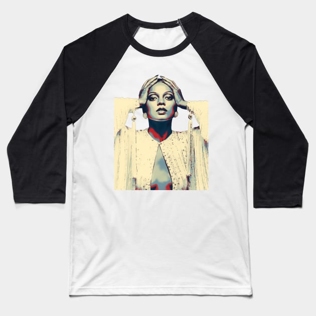 Retro girls diana ross Baseball T-Shirt by MasterMind_Designer